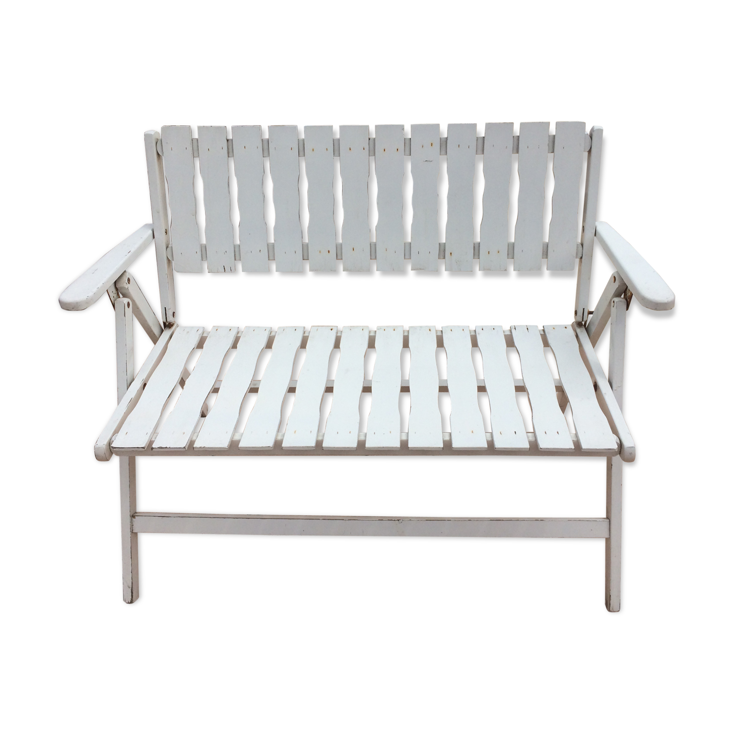 Banc pliable blanc