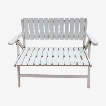 Banc pliable blanc