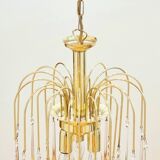 Murano Glass Teardrop Waterfall Chandelier, Italy, 1970s
