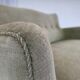 1960s, Danish curved 2-seater sofa, furniture velour, beech wood.