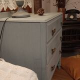 Commode bois patinée