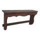 Rayonnage étagère porte casseroles rangement cuisine vintage en sapin rustique