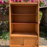 Vintage compass foot bookcase