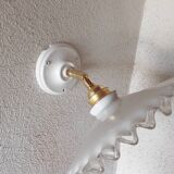 Vintage opaline lace wall light