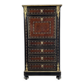 Secrétaire ancien Napoléon III en marqueterie et bronzes dorés, XIXe siècle
