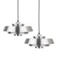 Pair of 2 Danish vintage Nova pendant lamps by Jo Hammerborg, Fog og Morup