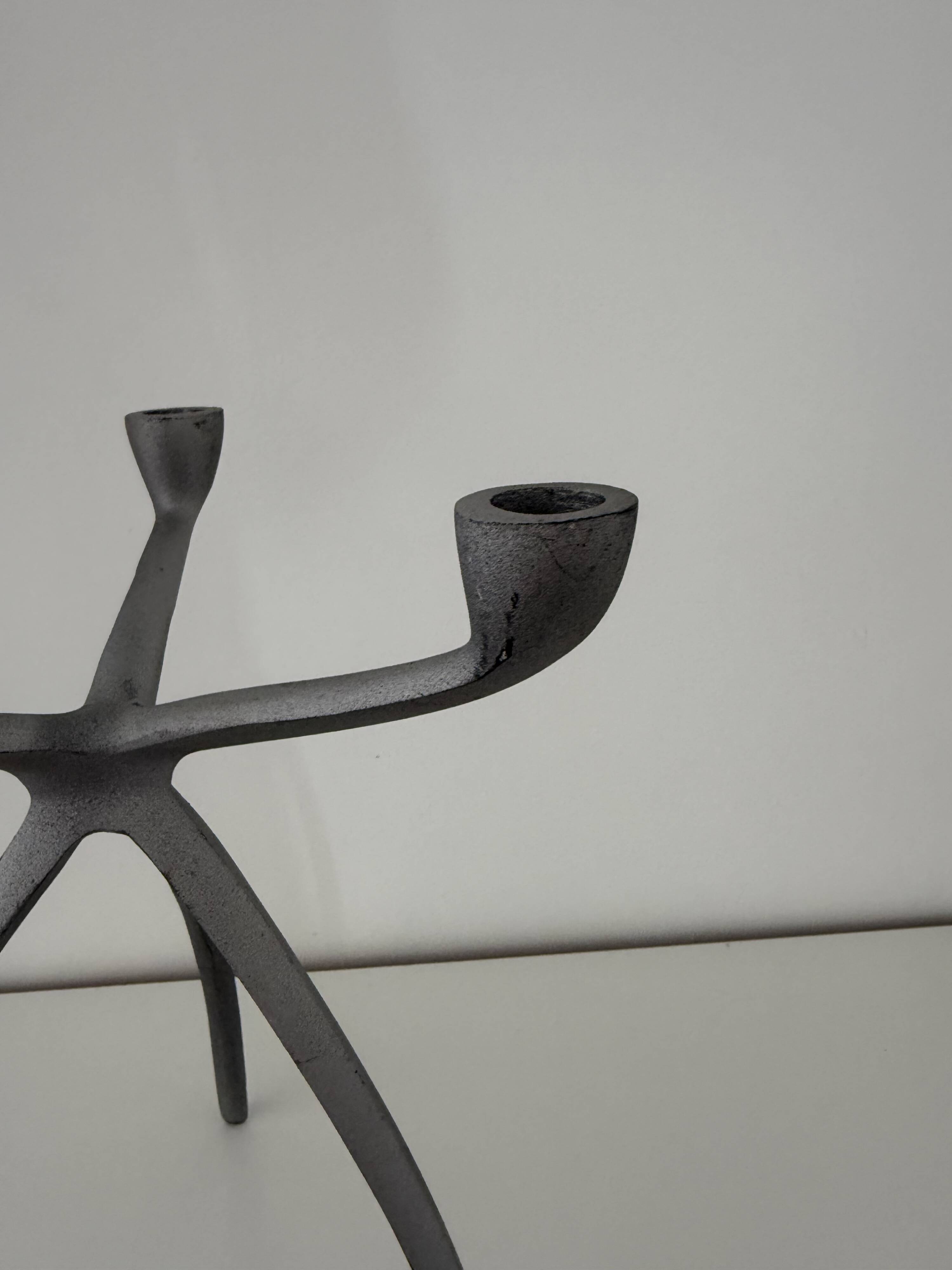 Bougeoir, chandelier tripode "Spider" space age starck eames 80s design