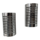Pair of vintage wall lights, chrome metal, France 1970