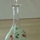 Glass carafe enamelle decor with cherries