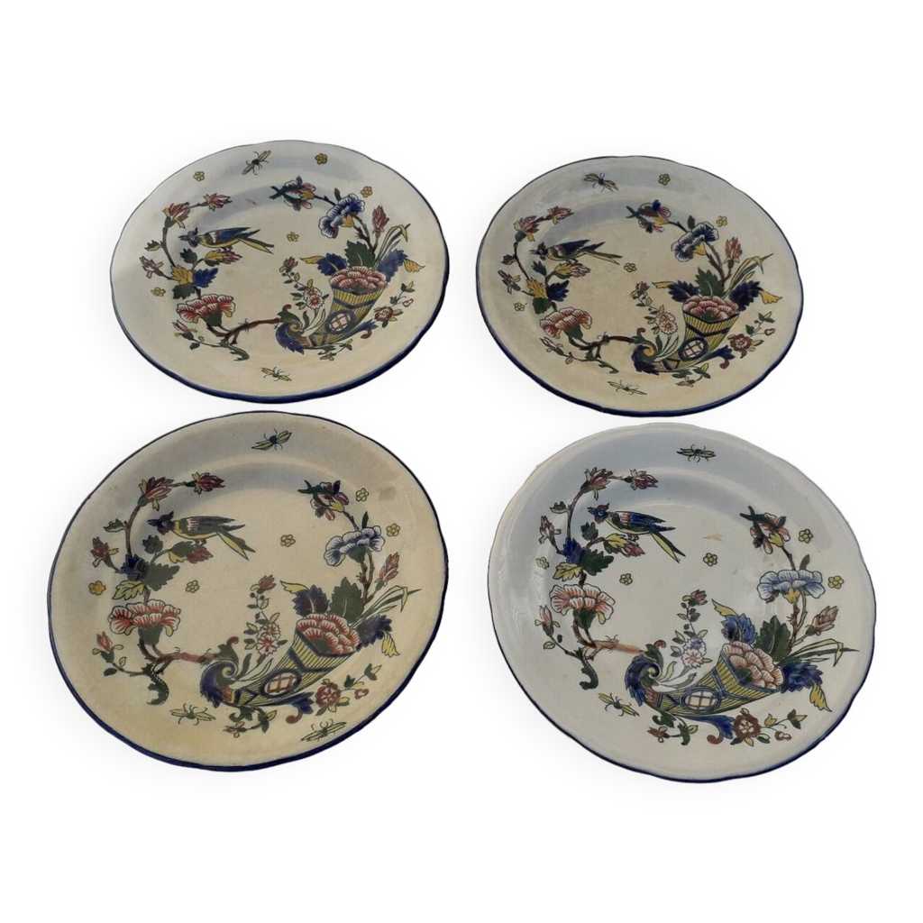 Assiette à Salade Gien France - Porcelaine Osseuse Blanche - P3106 - Neuf