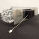 Applique double Space age en verre par Raak, Pays-Bas vers 1970