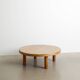 French Mid Century Wooden "T02M" Coffee Table in Elm by Pierre Chapo, 1960