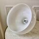 supension en opaline blanche design champignon années 70