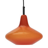 Red Peil and Putzler Space Age Pendant Lamp