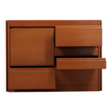 1970s Italian walnut Angelo Mangiarotti 4D series cabinet bar