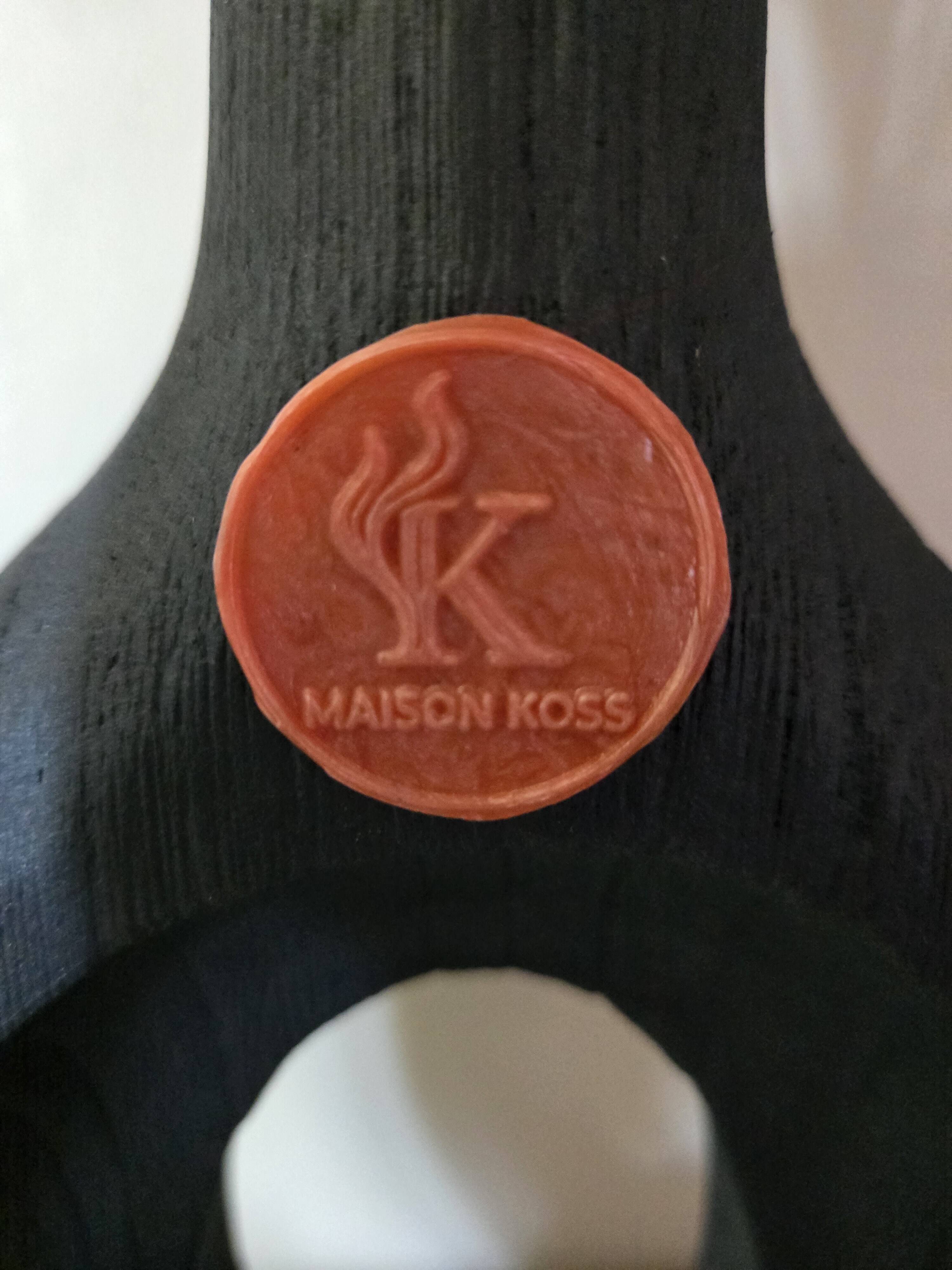Burnt wood vase