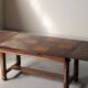 Modernist oak dining table, France, 1940–1950