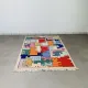 Geometric animal/Tetris rug, vintage