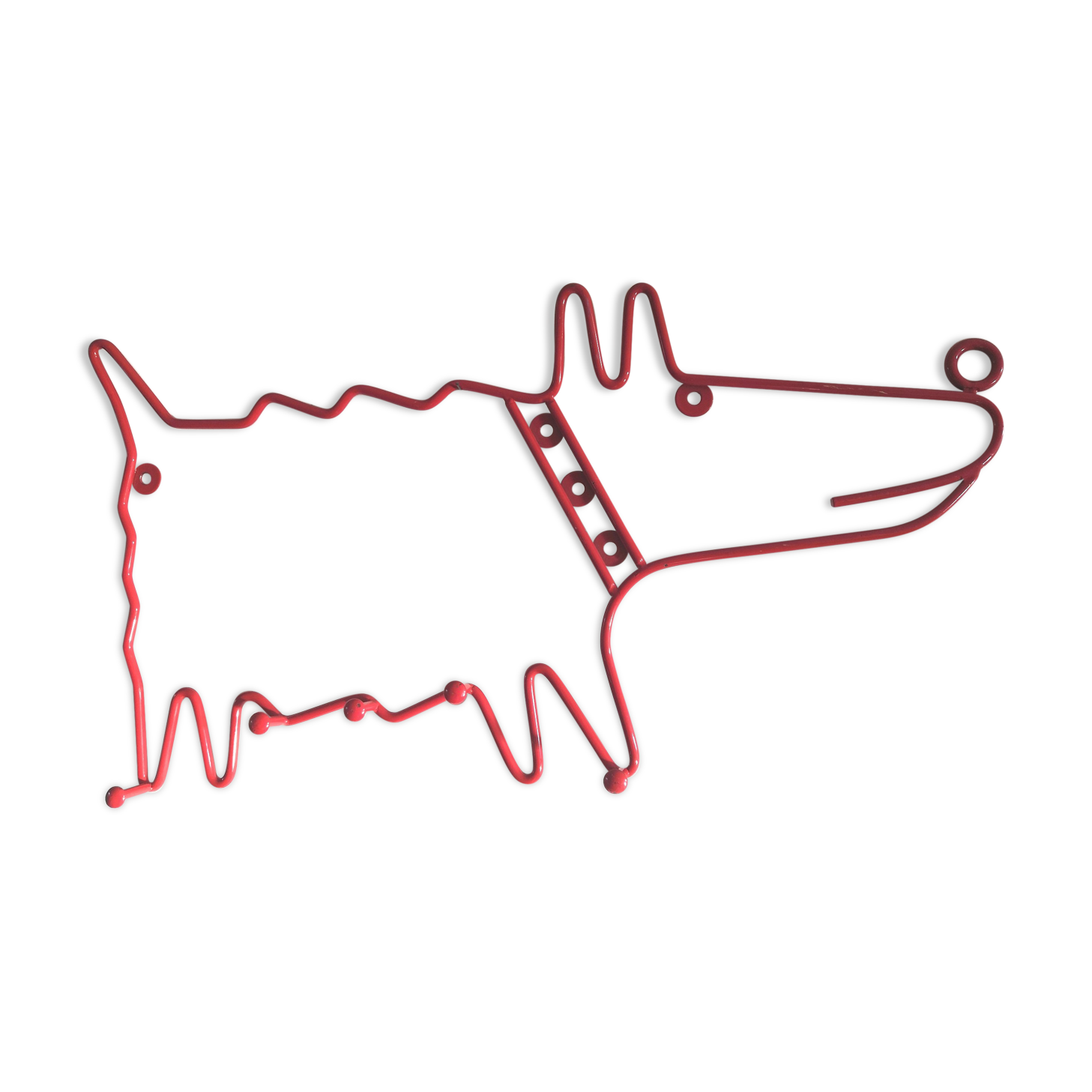 Wall coat rack vintage dog Ikea, 90s
