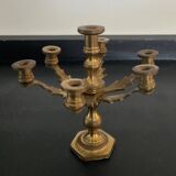Chandelier miniature flambeaux en laiton