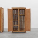 Armoire en bambou et rotin du milieu du siècle, Italie vers 1960