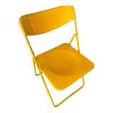 Chaise pliante jaune