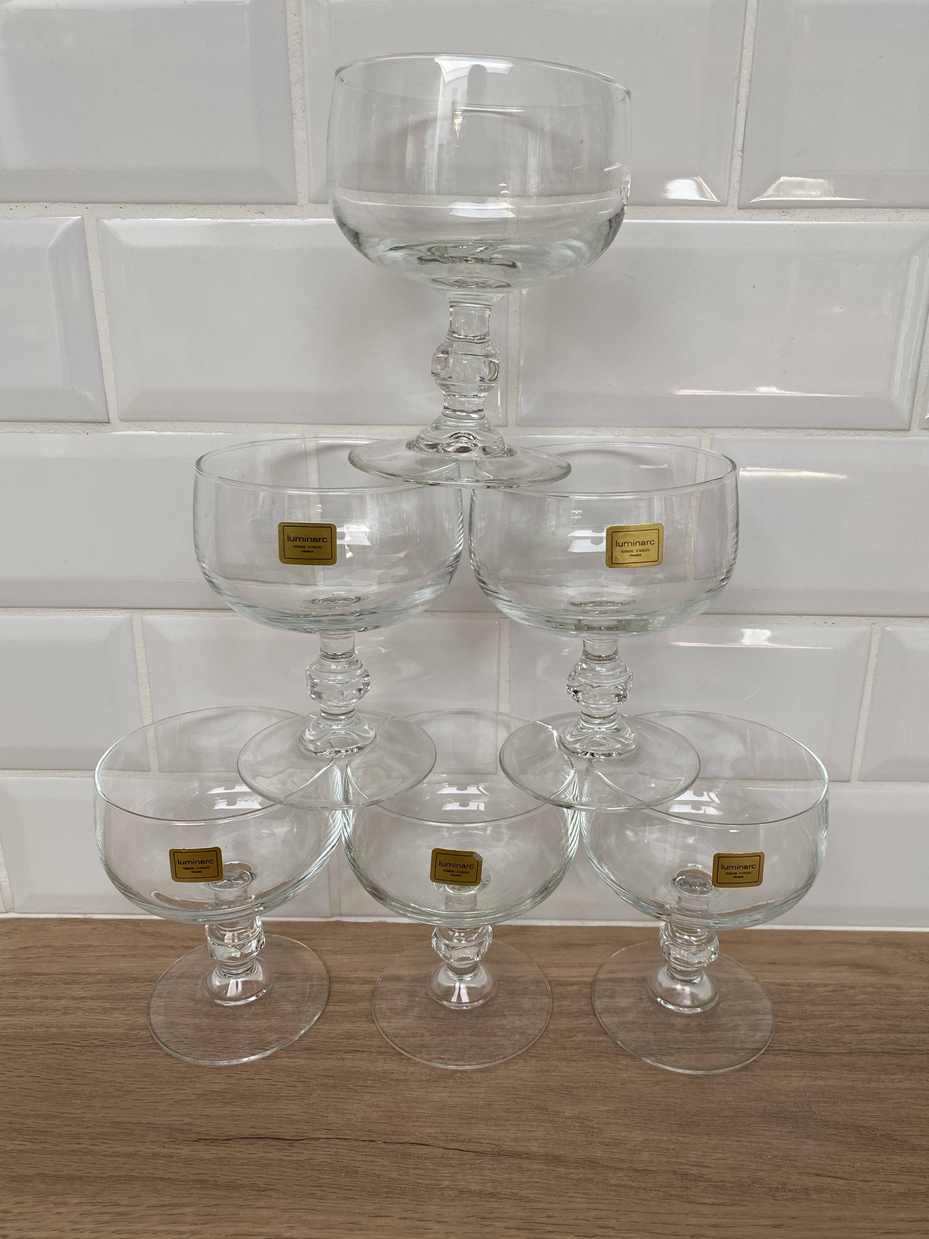 Set of 6 Luminarc Domaine glasses