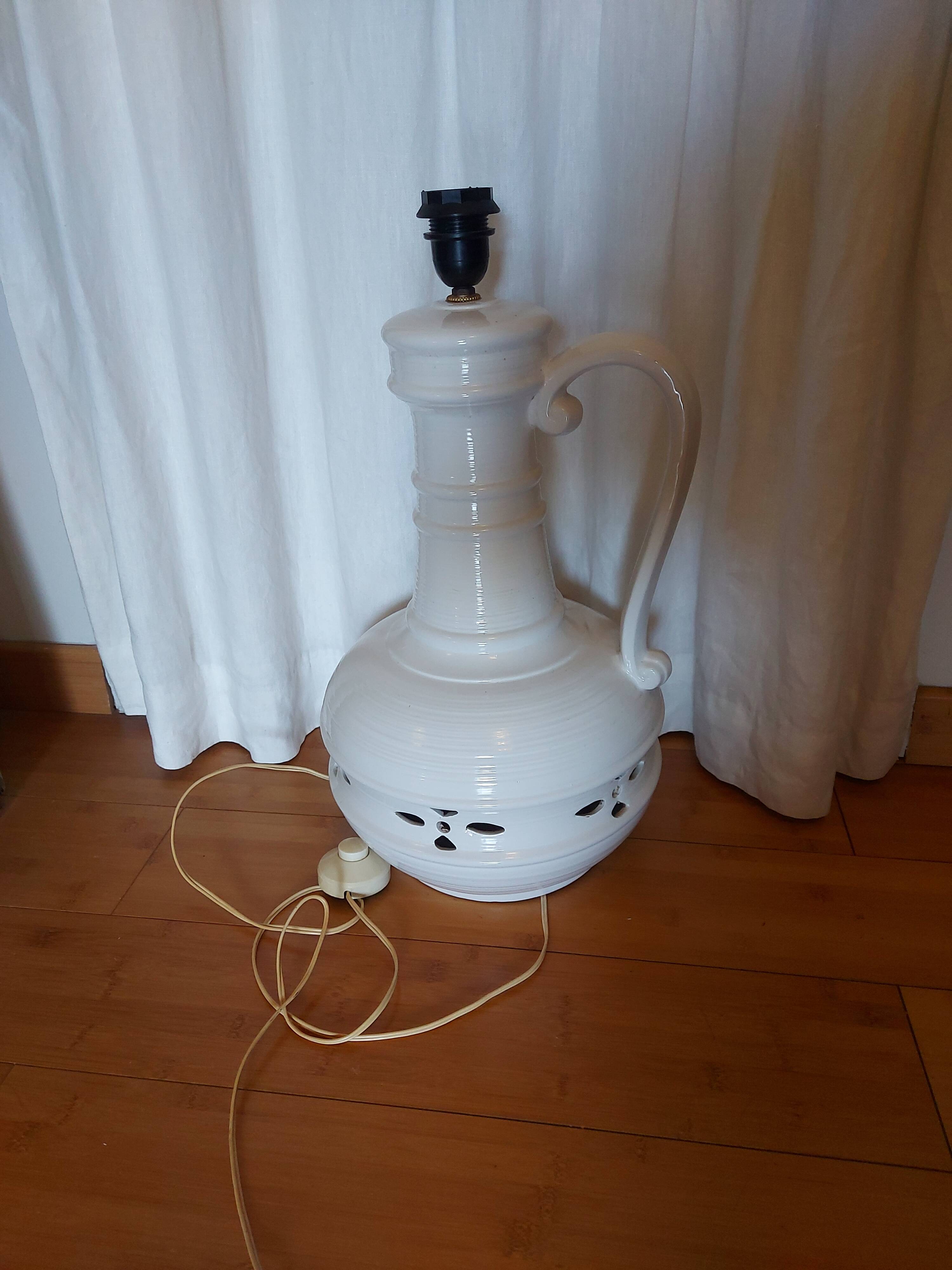 VINTAGE 70'S CERAMIC FLOOR LAMP
