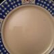 Set of 6 plates K&G LUNÉVILLE white and blue gingham