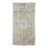 Vintage Honey Beige Moroccan Rug - 313 x 165 cm