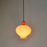 Suspensions en verre orange par Hans Agne Jakobsson