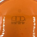 Set of 6 orange plates Franco Pozzi