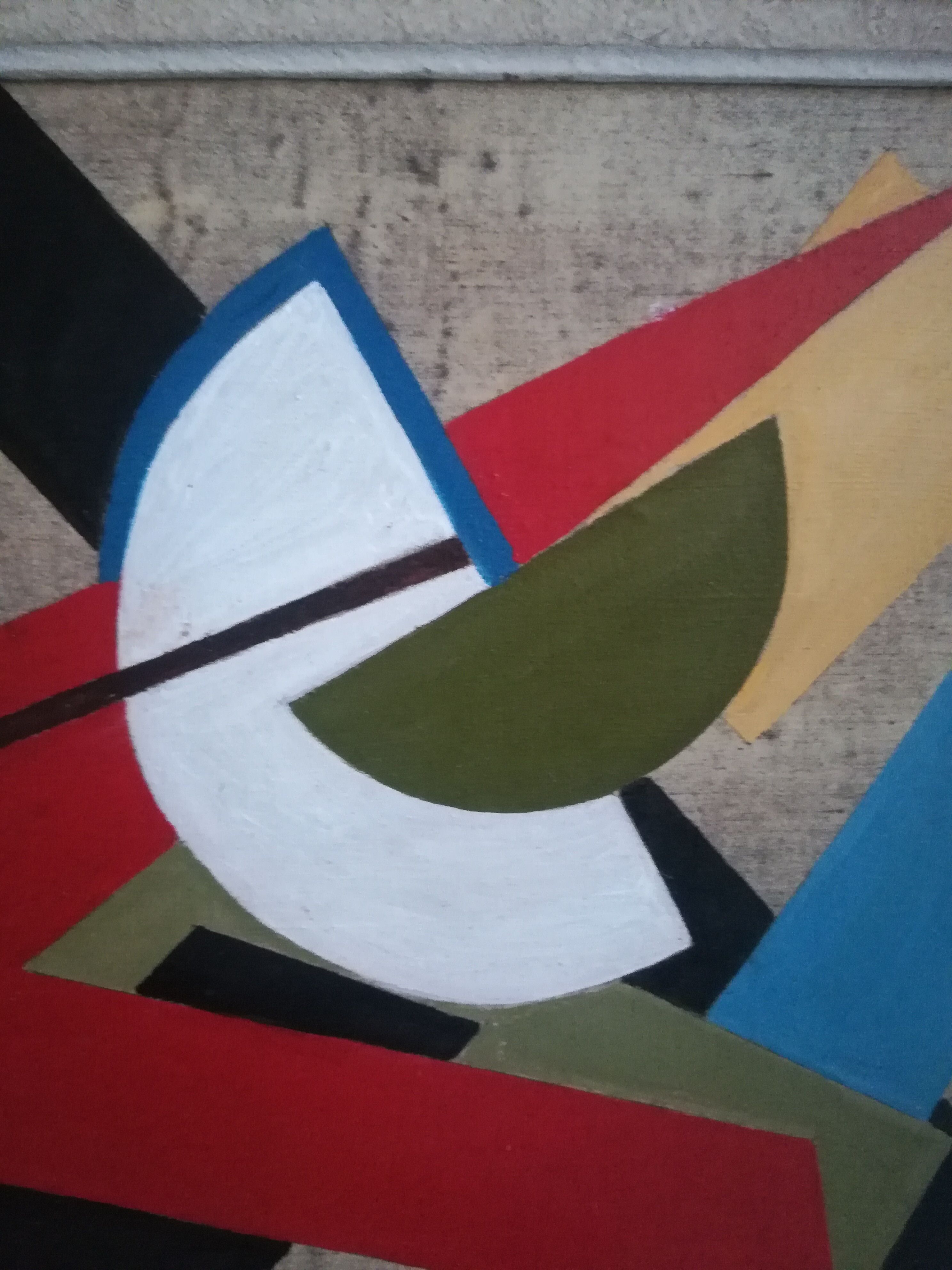 Constructivist canvas Oscar Tronek