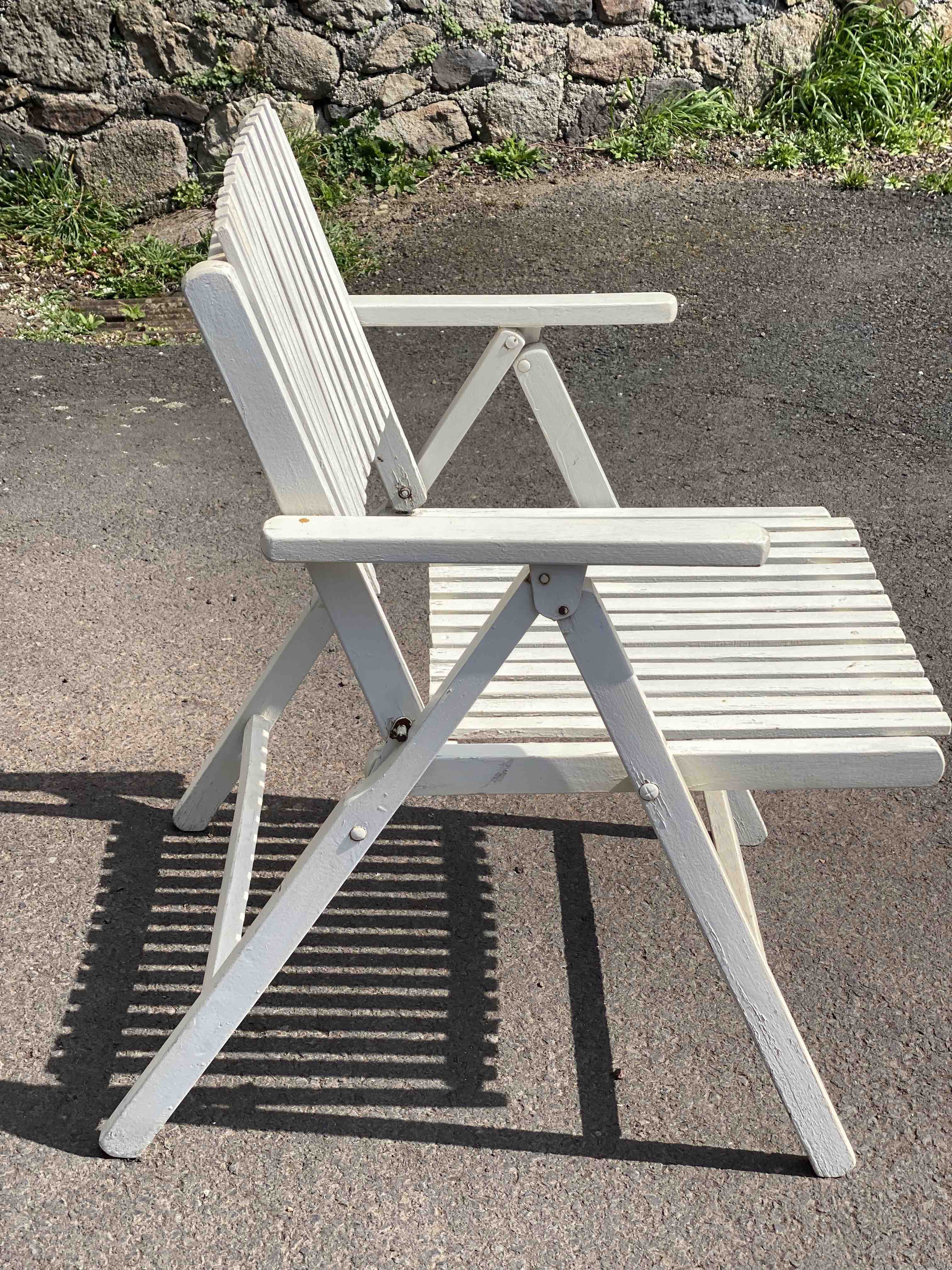 Folding vintage garden furniture