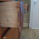 Rustic buffet Louis XV-Regency-jointed-massive wood-snail feet