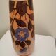 Vase ancien en verre de couleur