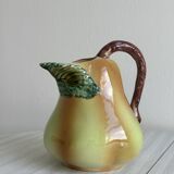 Pear-shaped ceramic slip pitcher
