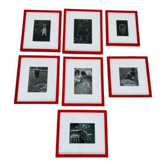 Set of 7 frames