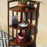 Pair of rattan bedside tables