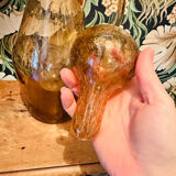 Vintage 1960s bubble glass carafe