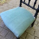 Church kneeler authentic blue velvet