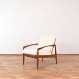 Teak Paper Knife Lounge Chair by Kai Kristiansen for Magnus Olesen, 1960s