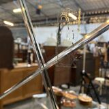 Engraved two-tone panoramic mirror