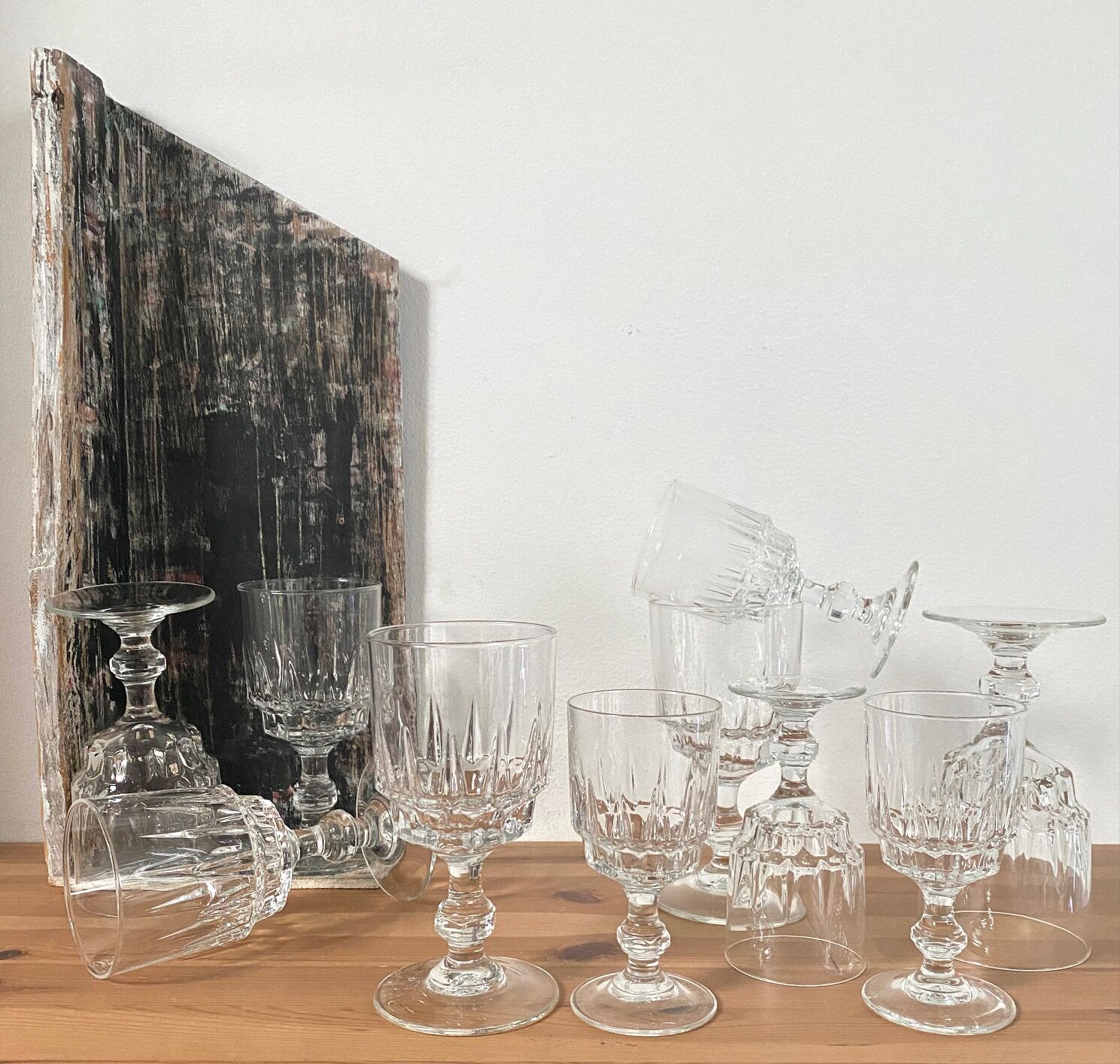 12 verres à vin - verres à eau luminarc lance vintage 100% recup