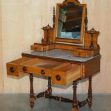 Victorian Hairdresser in Amboyna and Ebony Restored