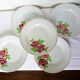 5 assiettes plates modèle Rose Mai
