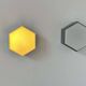 Pair of vintage opaline and metal wall lights, Raak Holland 1970