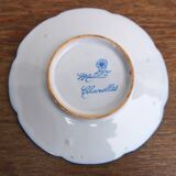 Old Charolles set signed Molin with plate, eared bowl and lid