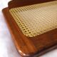 Vintage rattan canning headboard