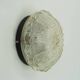 1970s mid century SCONCE or CEILING FIXTURE petal-shaped glass